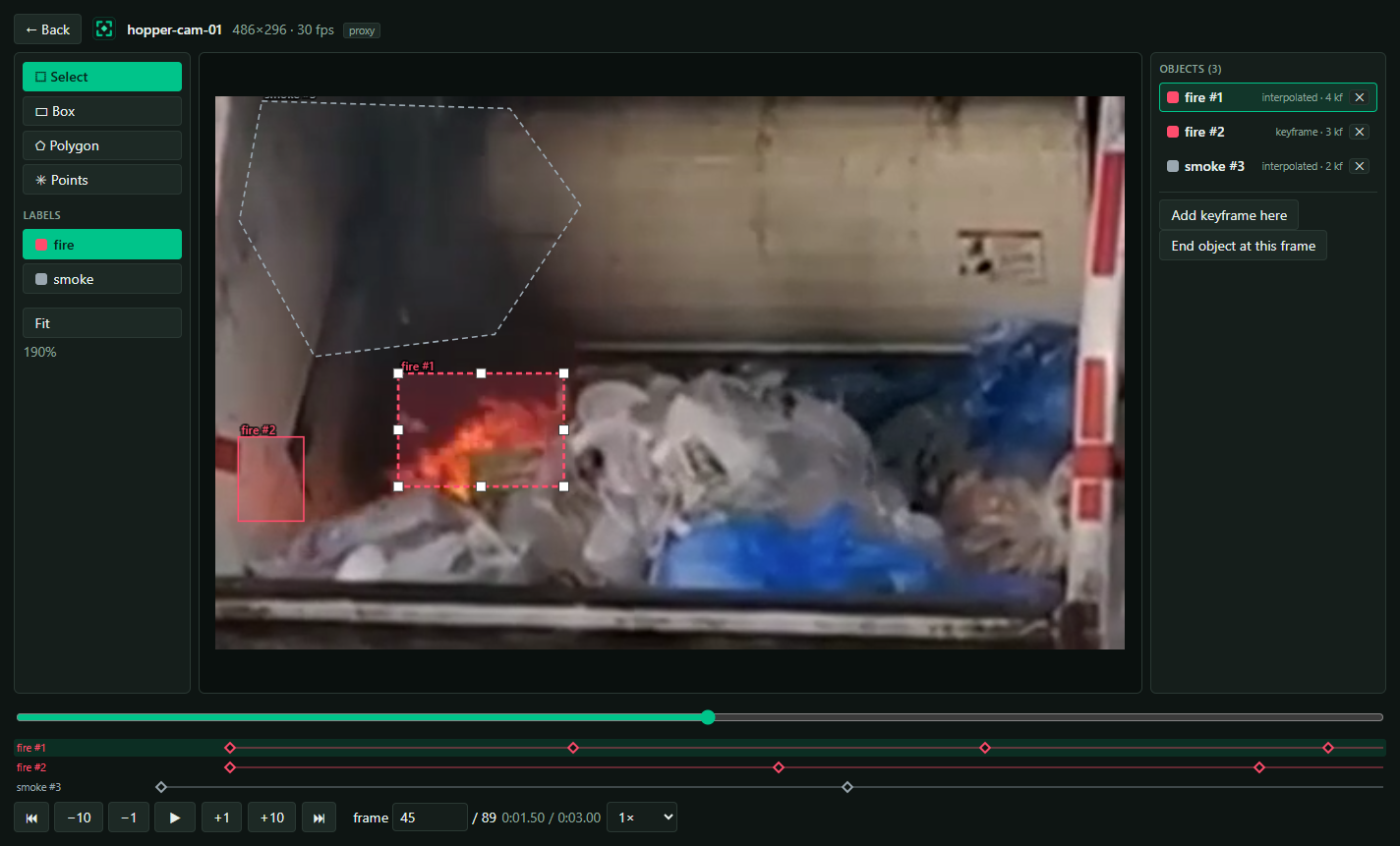 Keyframe interpolation